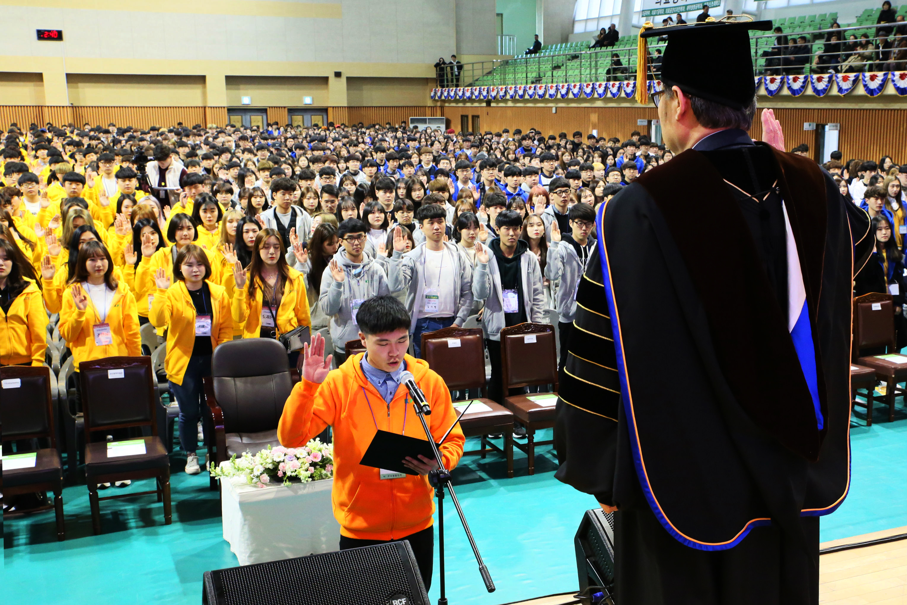 건양대 2018학년 입학식 개최. 정연주 총장 “ 큰 배움이란 뜻의 대학, 독립된 인격체로 우뚝 서달라” 당부